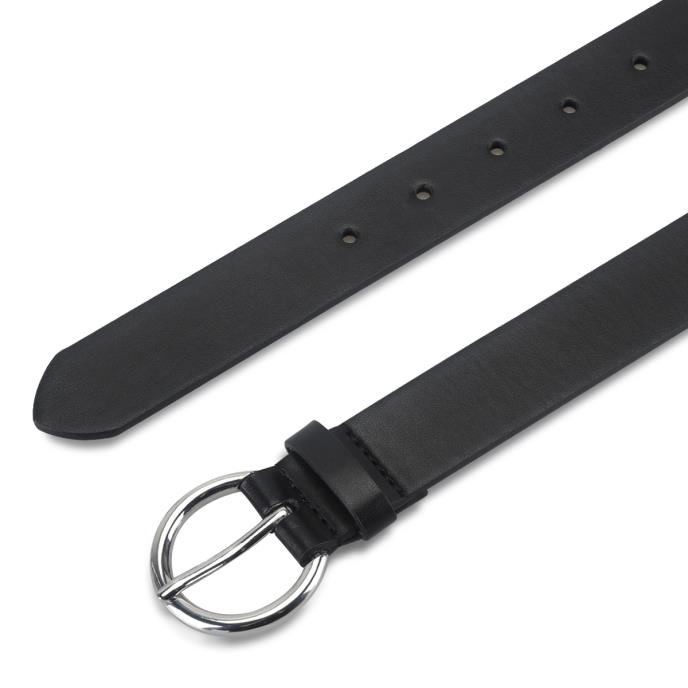 totes® Ladies Jean Belt With Gold Buckle Black Extra Image 2